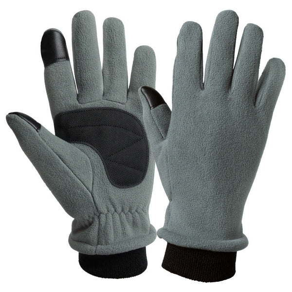 M Grey Warm Windproof Touchscreen Anti Slip Grip For Winter Cycling & Outdoor Sports Gloves