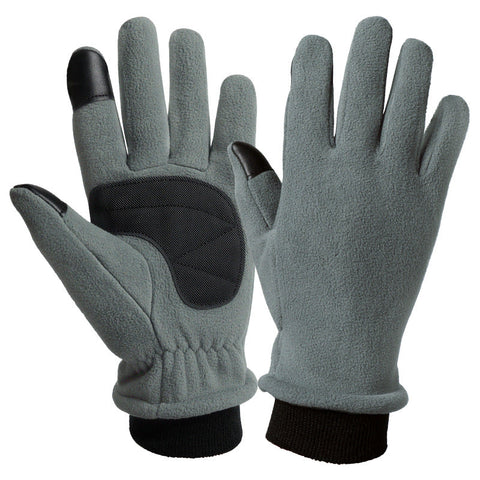 M Grey Warm Windproof Touchscreen Anti Slip Grip For Winter Cycling & Outdoor Sports Gloves