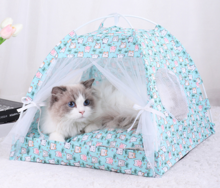 Size M 40X40cm 10 Catties Within The Pet Blue Cooling Summer Tent Play Tents