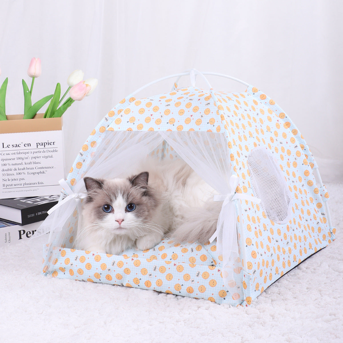 Size M 40X40cm 10 Catties Within The Pet Yellow Pullet Cooling Summer Tent Play Tents