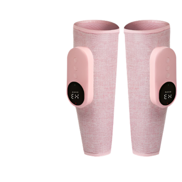 2 Piece Pink Portable Leg Air Pressure Massager With Constant Heat Slimming Relaxation Massagers