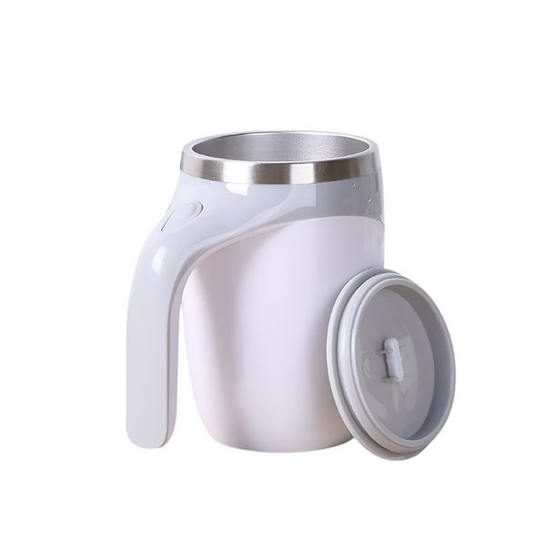 White Usb Rechargeable Automatic Stirring Mug 320Ml Magnetic Mixing Coffee Cup 12X11x15cm Cups Mugs & Glasses