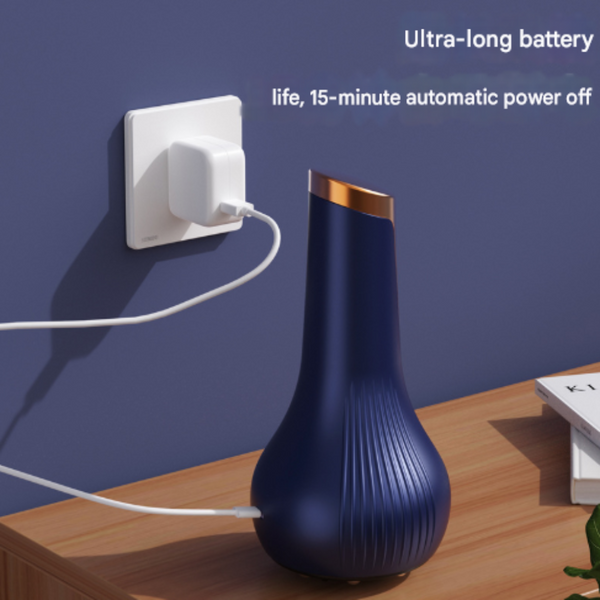 Blue Electric Meridian Scraping Massager With Air Release Valve Full Body Suction Therapy 16.6X8.4Cm Massagers