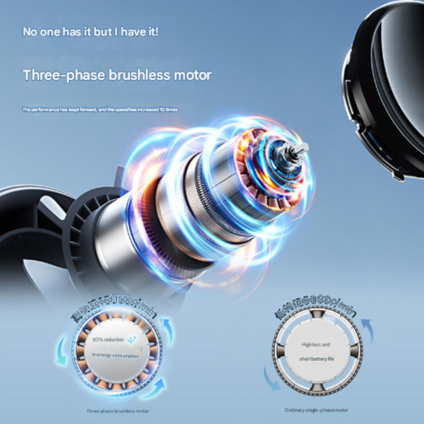 Grey Mini Bladeless Handheld Fan Usb Rechargeable Quiet Portable Desk Portable Fans