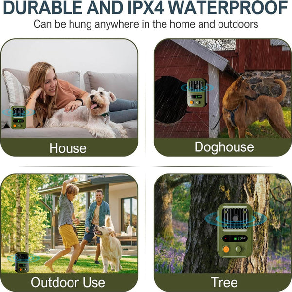 Black Usb Rechargeable Color Screen Ultrasonic Dog Repeller High Power Anti Bark Device 9.2X5.6X13cm 180G Other Training & Obedience