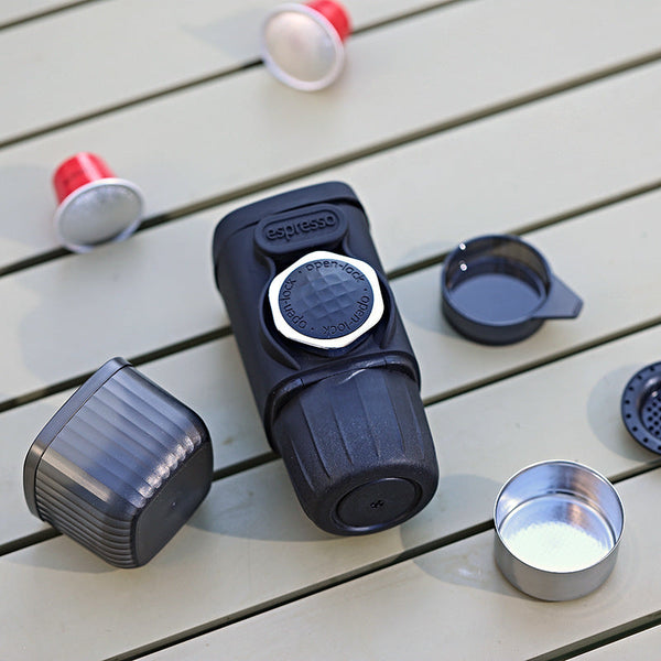 Hand Press Espresso Maker Compact Capsule Powder Coffee Machine 12.5X7.3X6cm Other Coffee Tea & Espresso Makers