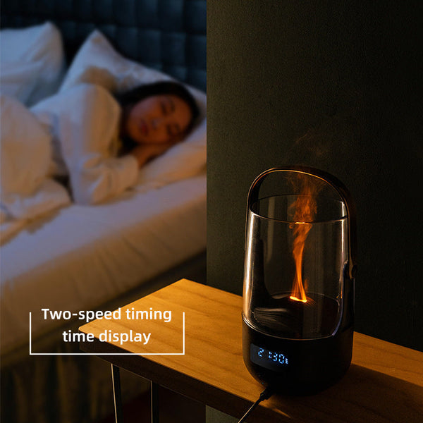 Creative Retro Flame Essential Oil Diffuser Portable Humidifier For Office Bedroom & Camping Humidifiers