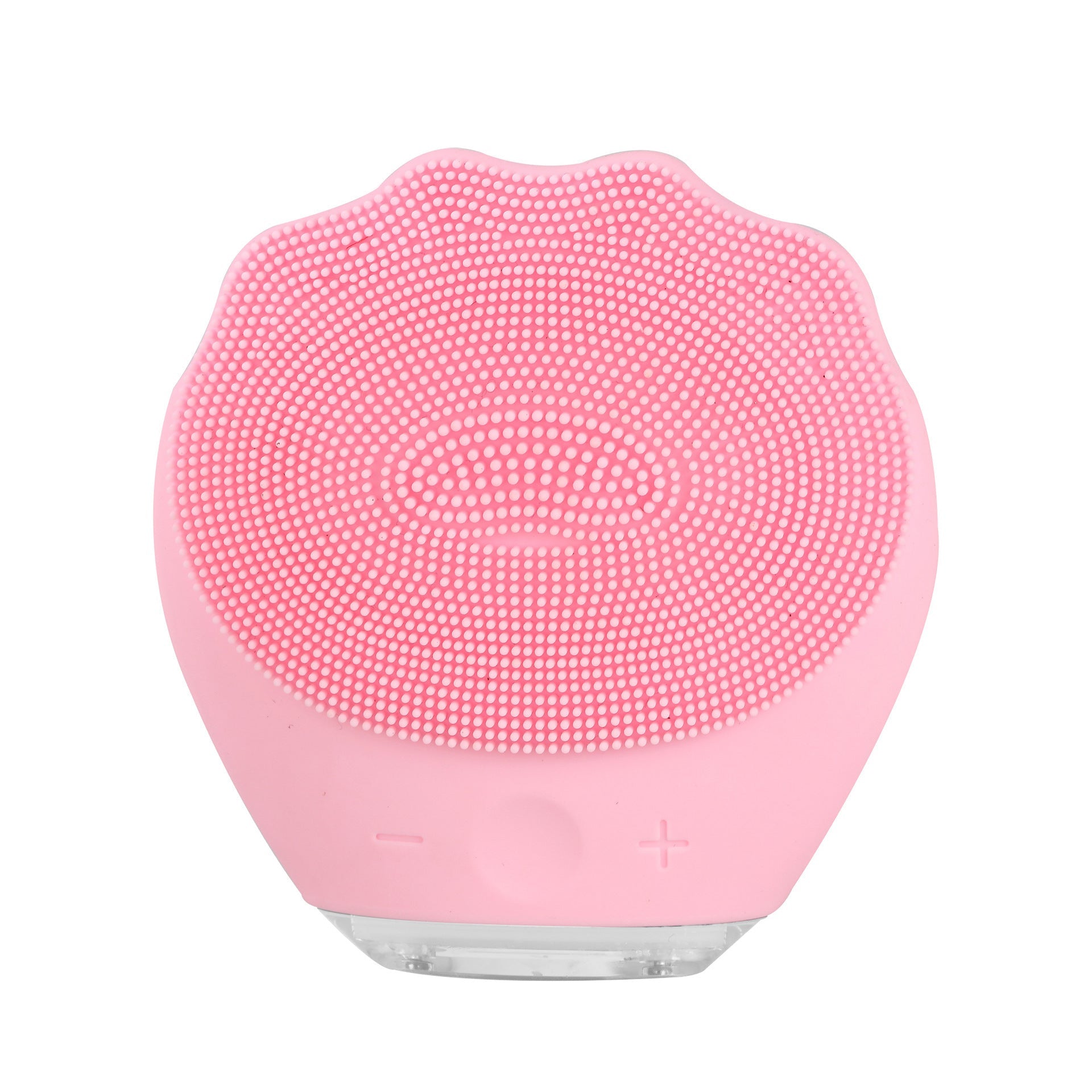 Pink Electric Silicone Facial Cleanser All Around Vibration Massage Face Cleaning Device Other Massage