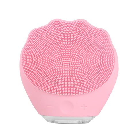 Pink Electric Silicone Facial Cleanser All Around Vibration Massage Face Cleaning Device Other Massage