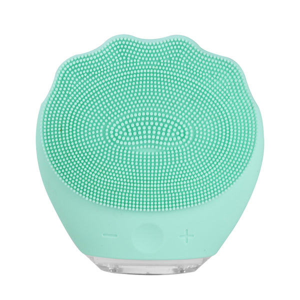 Green Electric Silicone Facial Cleanser All Around Vibration Massage Face Cleaning Device Other Massage