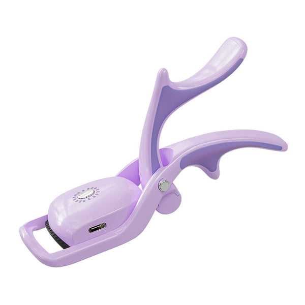 Purple Usb Rechargeable Electric Heated Eyelash Curler Lash Lift And Extension Tool Eyelash Tools