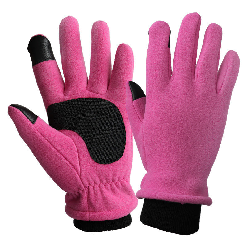 M Pink Warm Windproof Touchscreen Anti Slip Grip For Winter Cycling & Outdoor Sports Gloves