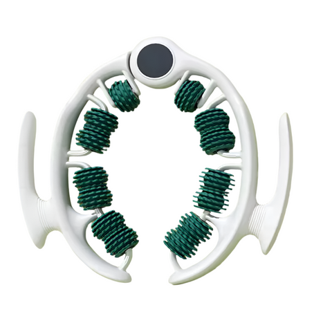 Green 360 Degree Clamp Leg Roller Massager Deep Tissue Relief For Thighs Calves & Arms Massagers