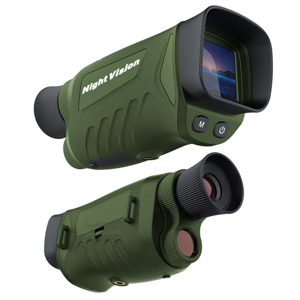 Green Hd Digital Night Vision Monocular High Magnification Infrared Scope For Day & Use Binoculars & Monoculars