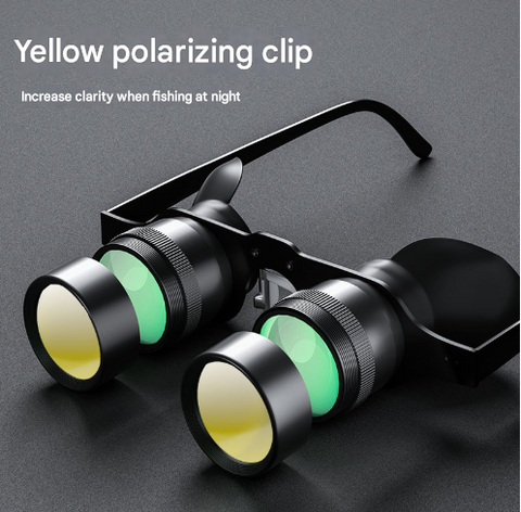 10X Zoom Telescope Polarized Yellow Lens Hd Fishing Binoculars For Float Watch Telescopes