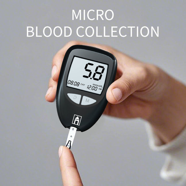 Black Home Blood Glucose Meter English Version Medical Automatic Sugar Tester With Strips Other Health Care