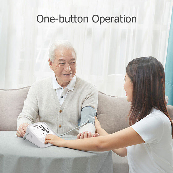 White Smart Upper Arm Blood Pressure Monitor Medical Automatic Bp Machine For Export Blood Pressure Monitoring