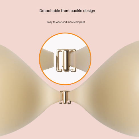 Size [A Cup] Two Pairs Light Skin Colour Heart Shaped Silicone Breast Sticker Thin Invisible Push Up For Small Chest Enhancement Bra Accessories