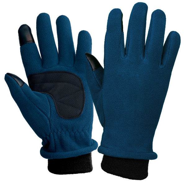 S Navy Blue Warm Windproof Touchscreen Anti Slip Grip For Winter Cycling & Outdoor Sports Gloves