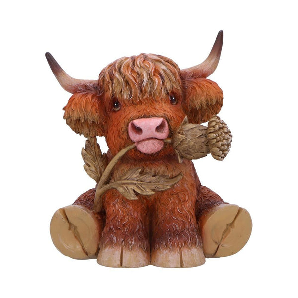 Cute Scottish Highland Cow Resin Statue Nordic Home Decor Gift Figurines