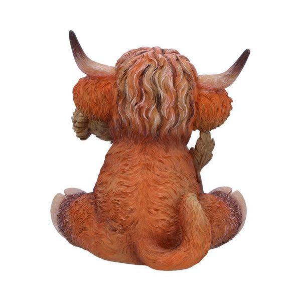 Cute Scottish Highland Cow Resin Statue Nordic Home Decor Gift Figurines