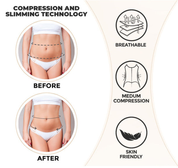 L Black Women's Seamless Body Shaping Onesie With Zipper Abdomen Slimming And Hip Lifting Shapewear