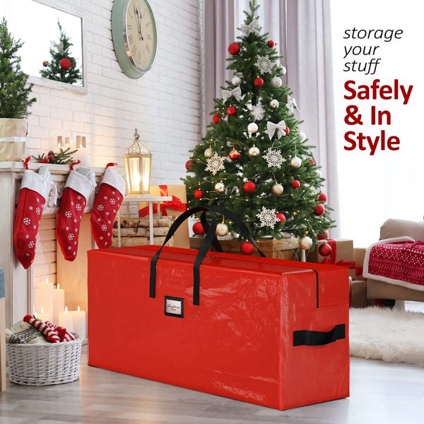 Red 165*38*76Cm Durable Dustproof Christmas Tree Storage Bag Storage Bags