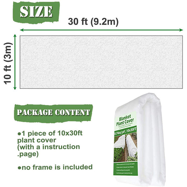 2 Piece Premium Nonwoven Plant Frost Cover 3X9m Other Plant Care & Accessories