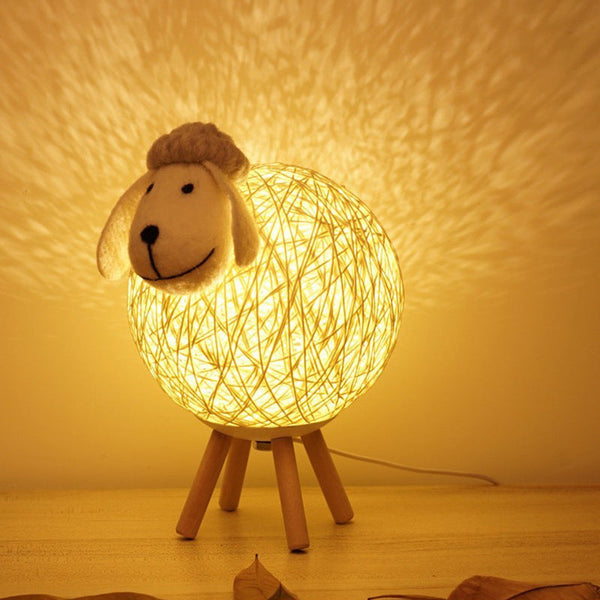 Nordic Style Sheep Night Light Warm Romantic Bedroom Lamp Lamps