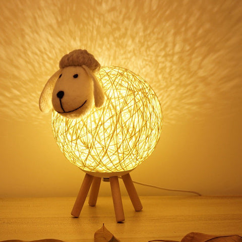 Nordic Style Sheep Night Light Warm Romantic Bedroom Lamp Lamps