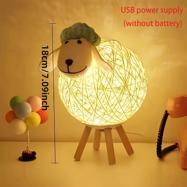 Nordic Style Sheep Night Light Warm Romantic Bedroom Lamp Lamps