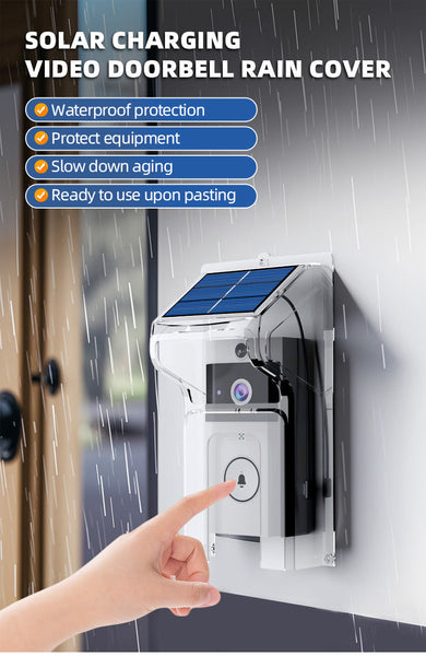 Transparent Rain Cover + Doorbell Combination Hd Wireless Video With Long Lasting Battery Smart Doorbells