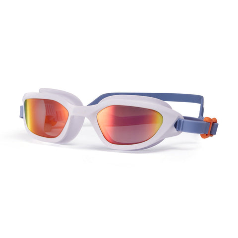 Red Gold Plated White Grey Premium Full View Anti Fog Adult Swim With Wide Frame Design Goggles