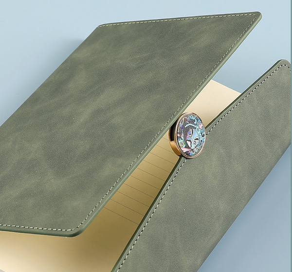 Green Premium A5 Three Fold Notebook Gift Set With 16Gb Usb And Pen School Supplies