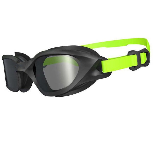 Black Green Premium Full View Anti Fog Adult Swim With Transparent Case Goggles