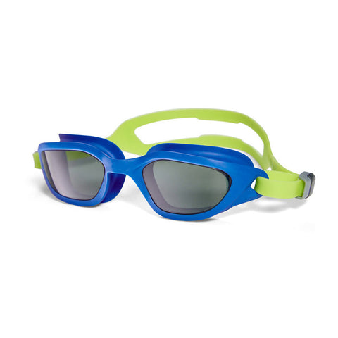 Blue Green Premium Full View Anti Fog Adult Swim With Transparent Case Goggles