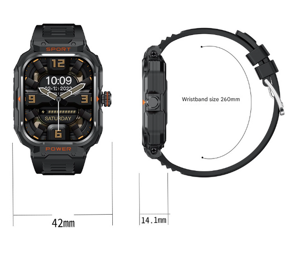 Silver 2 In 1 Smartwatch With Earbuds And 2.01 Inch Hd Screen For Sports Smart Watches