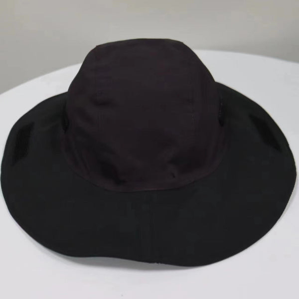 Dark Purple Autumn Winter Waterproof Sun Hat With Fleece Lining And Wide Brim Hats