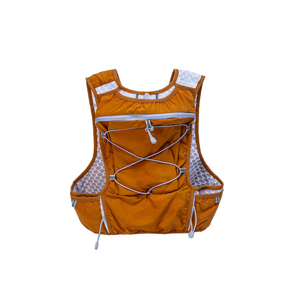 Orange Hydration Backpack For Trail Running Marathon And Cycling Hydration Packs