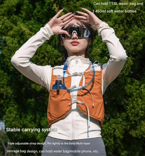 Black Hydration Backpack For Trail Running Marathon And Cycling Hydration Packs