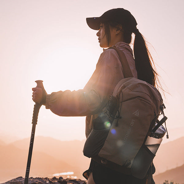 Brown 20L Lightweight Hiking Backpack For Camping Travel And Commuting Daypacks