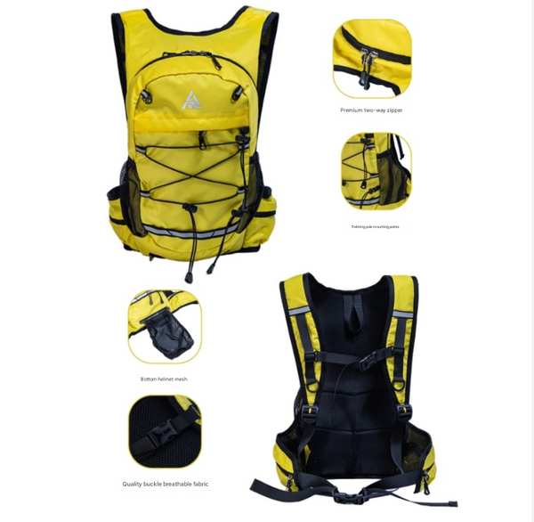 Grey Lightweight Hydration Backpack For Trail Running Cycling And Marathons Daypacks