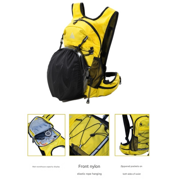 Black Lightweight Hydration Backpack For Trail Running Cycling And Marathons Daypacks