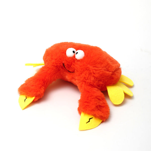 Crab Electric Flapping Plush Cat Toy With Sound Realistic Self Play Pet Cat Toys