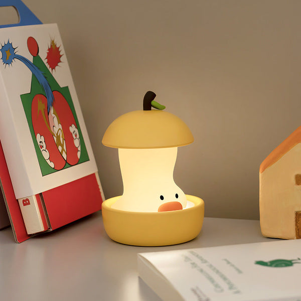 Yellow Colorful Duck Pear Usb Night Light Adjustable Sleep Companion Night Lights