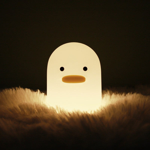 Ducky Silicone Tap Led Night Light Rechargeable Sleep Companion Night Lights