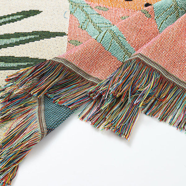 Alice Ins Style Illustrated Line Blanket Multi Use Design Blankets