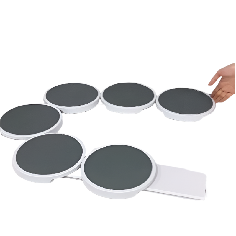 White 6 Discs Thelazy Susan Revolution Portable 22Cm Rotating Food Tray For Easy Sharing Other Kitchen Gadgets