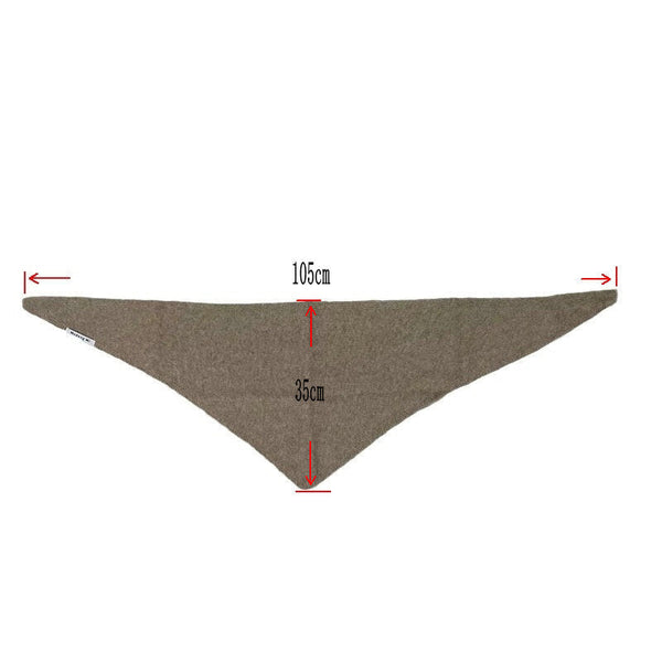 Green Chic Wool Blend Knit Triangle Scarf Versatile & Warm Fashion Accessory 105 X 35Cm Scarves & Wraps