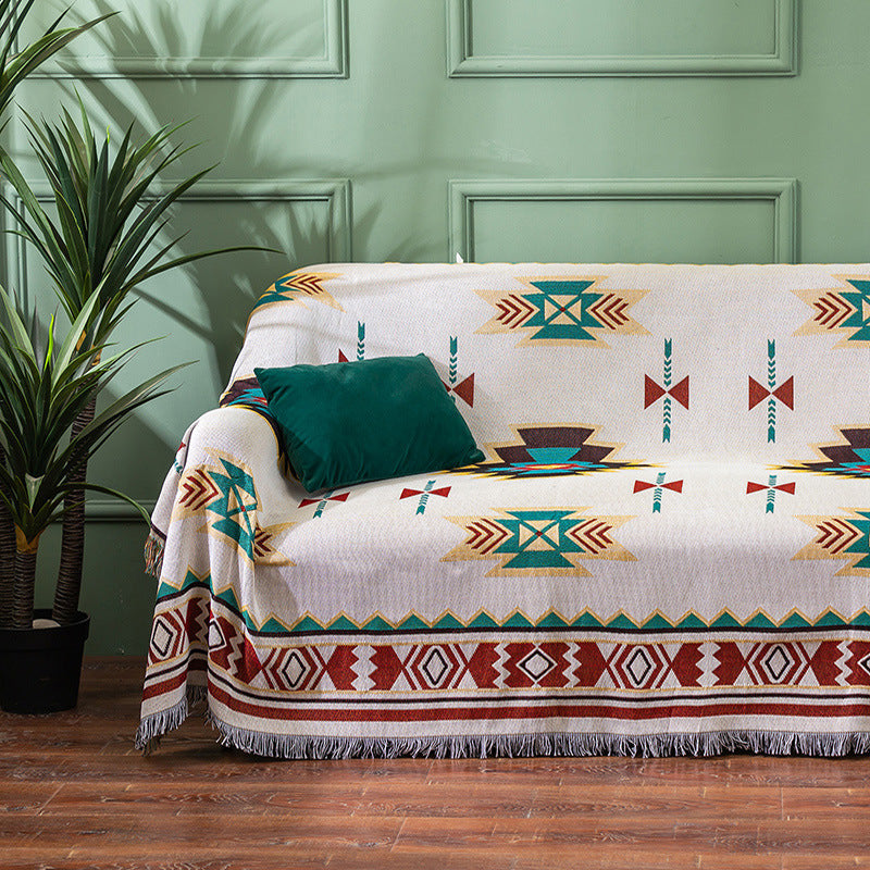 Sucre Nordic Style Woven Throw Blanket Chic Sofa Cover With Fringe 130 X 180Cm Throws & Afghans